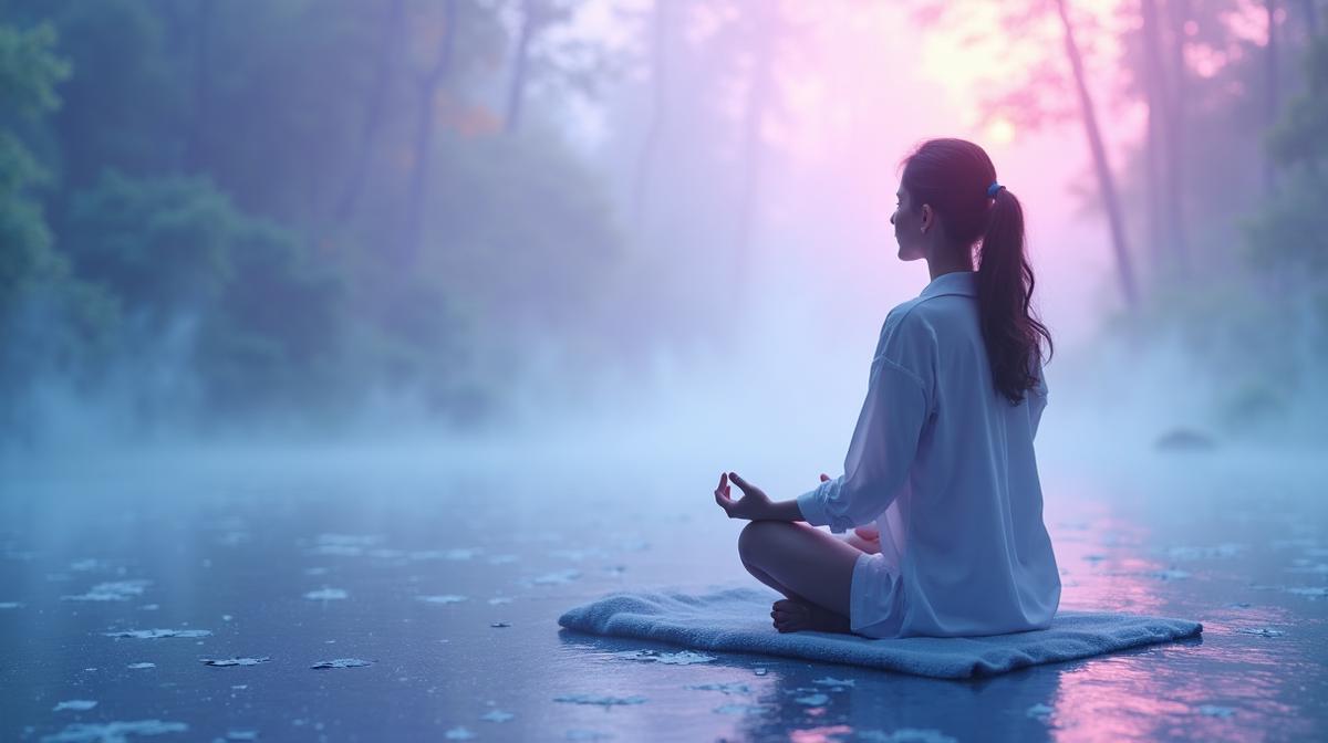 Calming visual representing integrative anxiety treatment